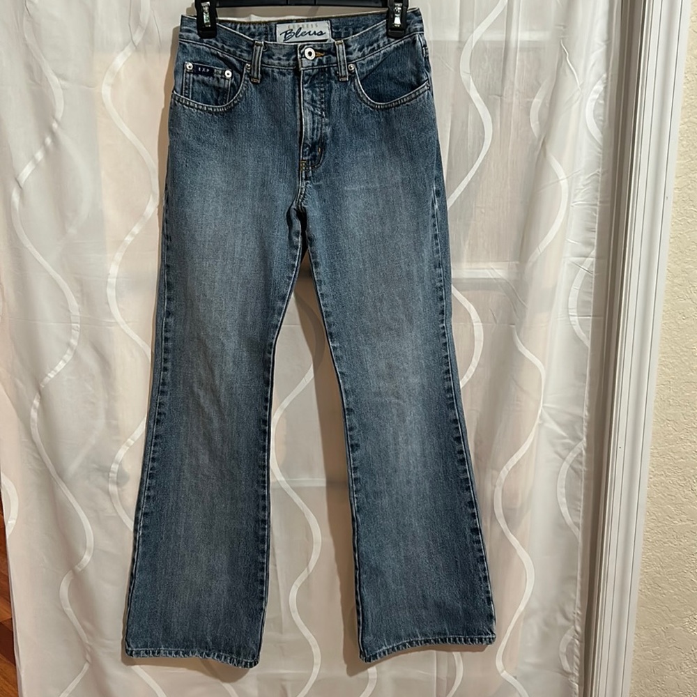 Vintage, Y2K, Express Bleus, Extreme Flare Jeans, Size 5/6 R